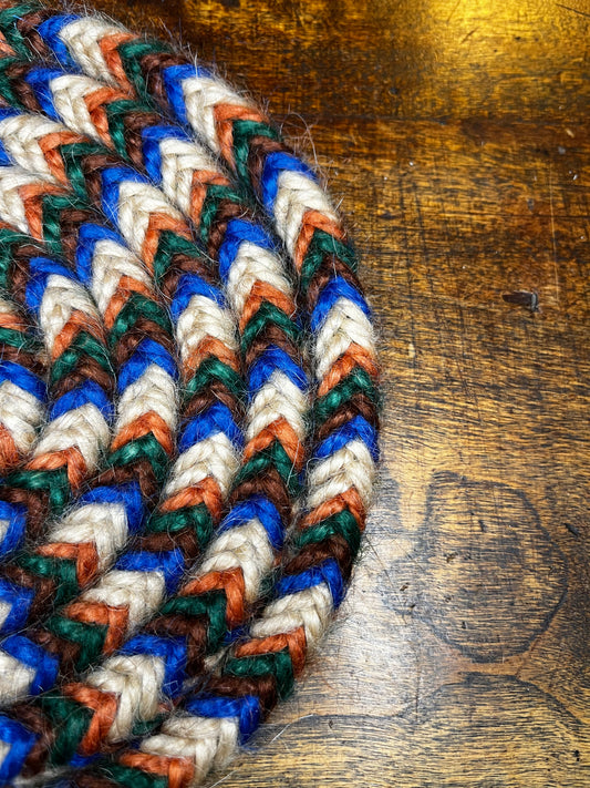 Mecate en mohair BLUE GREEN TWIST