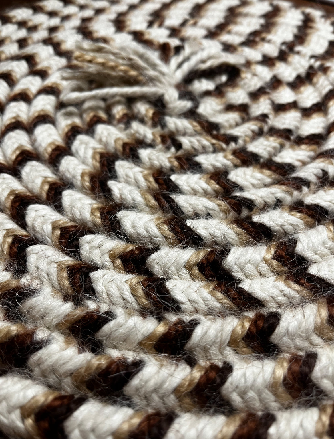Mecate en mohair WHITE SAND TWIST